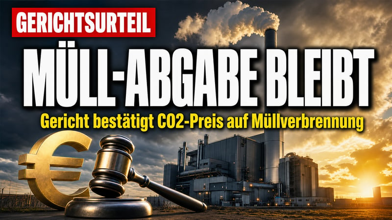 CO2-Preis auf Müll: Gericht winkt deutschen Sonderweg durch