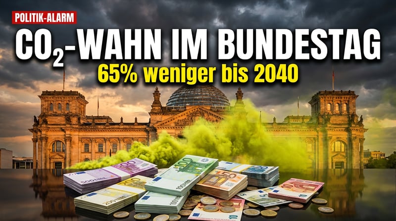 CO₂-Wahn im Bundestag: Wie Schwarz-Rot Deutschland tiefer in die grüne Sackgasse manövriert
