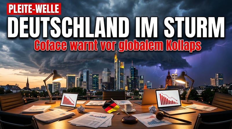 Coface schlägt Alarm: Die nächste globale Pleitewelle rollt heran – und Deutschland steht im Auge des Sturms