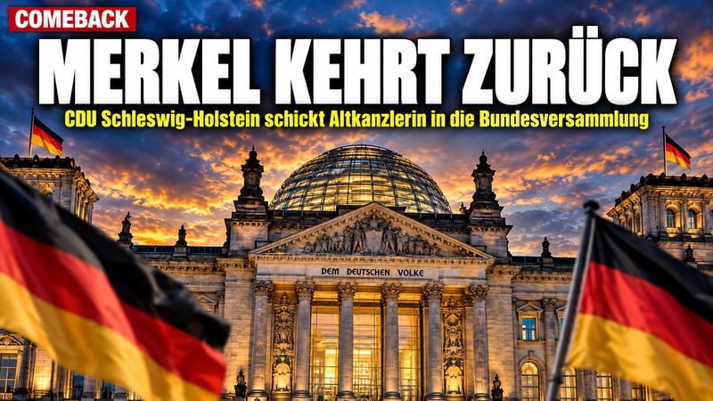Comeback in Berlin: Nord-CDU schickt Merkel in die Bundesversammlung!
