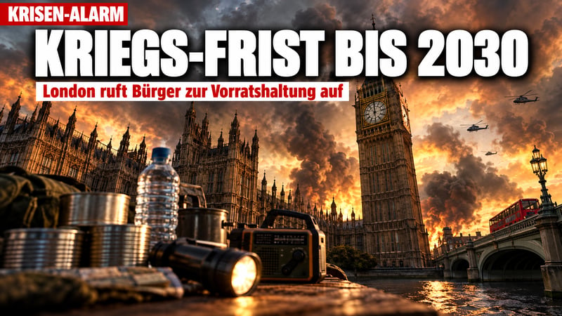 Countdown bis 2030: London ruft die 1.000-Tage-Frist zum Krieg aus!