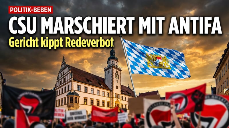 CSU-Bürgermeister marschiert Seite an Seite mit Antifa – nachdem Gericht sein Redeverbot kassierte