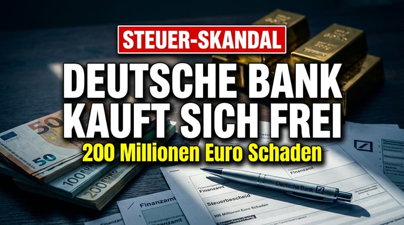 Cum-Ex-Skandal: Deutsche Bank kauft sich mit Millionen frei – und der Steuerzahler schaut in die Röhre