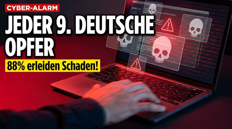 Cyberkriminalität auf Rekordkurs: Jeder neunte Deutsche im Netz zur Beute geworden