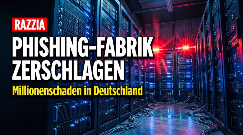 Cyberkriminelle Schaltzentrale in Deutschland ausgehoben: Millionenschaden durch Phishing-Fabrik