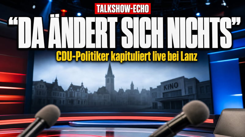 „Da ändert sich nichts“: CDU-Mann kapituliert live bei Lanz
