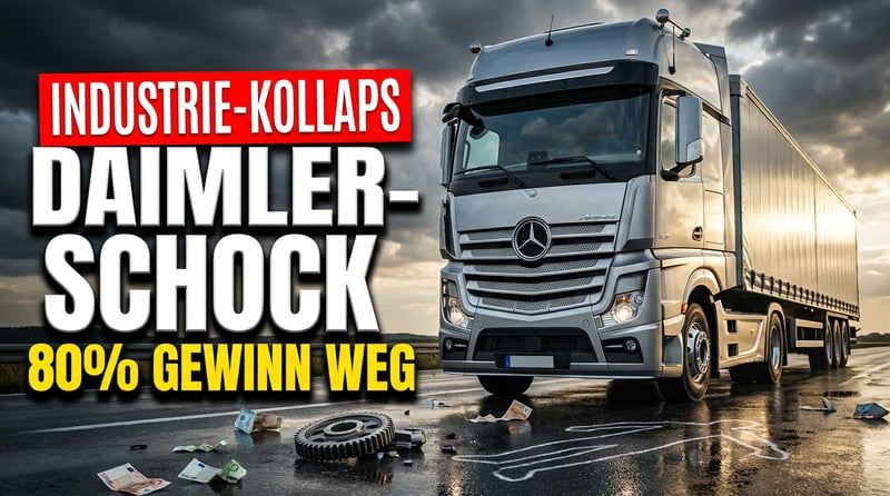 Daimler Truck im freien Fall: 80 Prozent Gewinneinbruch entlarvt das Versagen der Politik