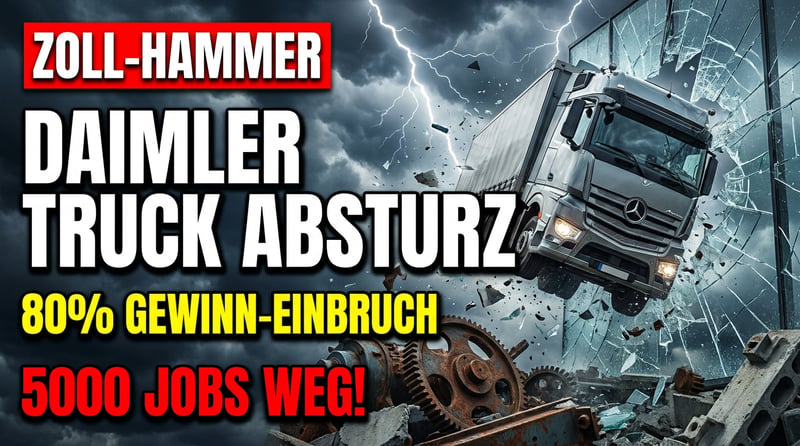Daimler Truck im freien Fall: Gewinn bricht um 80 Prozent ein – Trumps Zollhammer trifft deutschen Industrie-Riesen