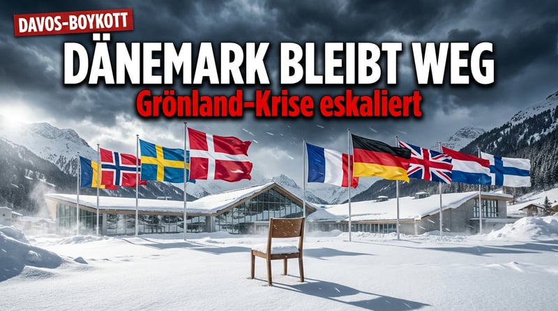 Dänemark boykottiert Davos: Grönland-Krise spitzt sich dramatisch zu
