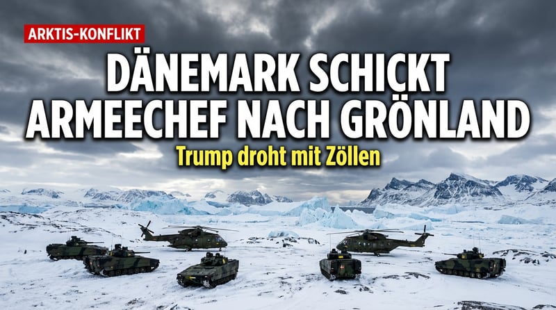 Dänemark rüstet auf: Armeechef und Soldaten nach Grönland verlegt