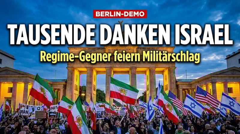 „Danke, Bibi!" – Tausende Iraner feiern auf Deutschlands Straßen den Militärschlag gegen das Mullah-Regime