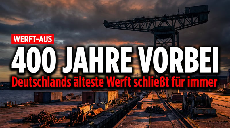 Das Ende einer 400-jährigen Ära: Deutschlands älteste Werft erlischt in Hamburg