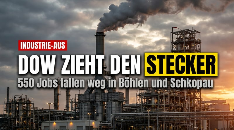 Das Ende einer Ära: Dow zieht in Böhlen den Stecker – und Deutschland schaut zu