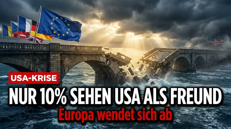 Das Ende einer Illusion: Nur noch 10 Prozent der Europäer sehen die USA als Verbündeten