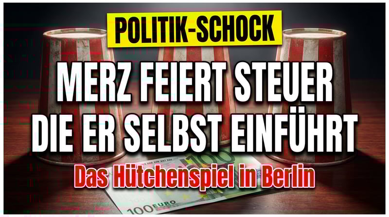 Das große Hütchenspiel: Merz feiert sich für die Abwehr einer Steuer, die er selbst einführt