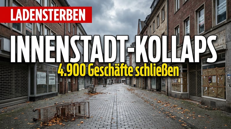 Das große Ladensterben: Wie deutsche Innenstädte zu Geisterzonen verkommen