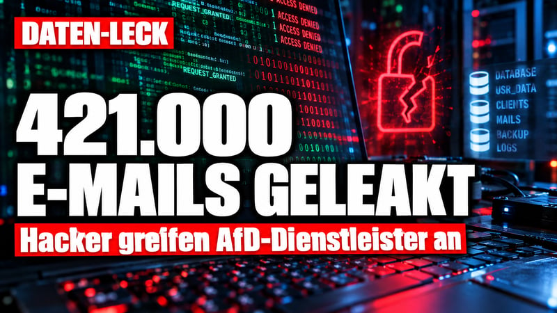 Daten-Beben bei der AfD: 421.000 E-Mails im Netz aufgetaucht!
