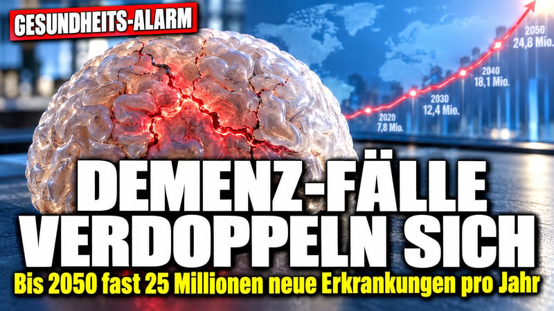 Demenz-Tsunami bis 2050: Jedes Jahr fast 25 Millionen neue FĂ€lle!