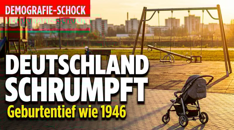 Demografisches Erdbeben: Deutschland erlebt Geburtentief wie zuletzt in Trümmerzeiten