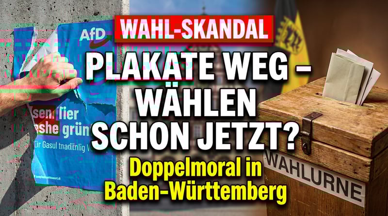 Demokratie nach Gutsherrenart: Pforzheim entfernt AfD-Wahlplakate – während Stuttgart schon Wochen vor dem Wahltag abstimmen lässt