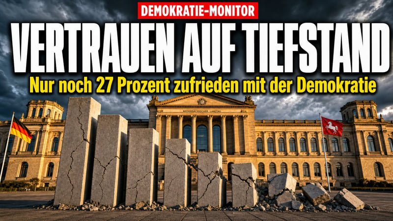 Demokratie-Studie: Erstmals mehr Frust als Zufriedenheit in Niedersachsen