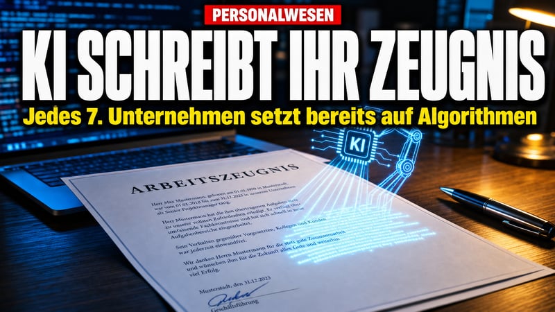 Der Chef diktiert nicht mehr: KI schreibt jetzt Ihr Arbeitszeugnis!