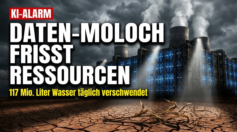 Der Daten-Moloch: Wie KI-Rechenzentren unsere Energie und unser Wasser verschlingen