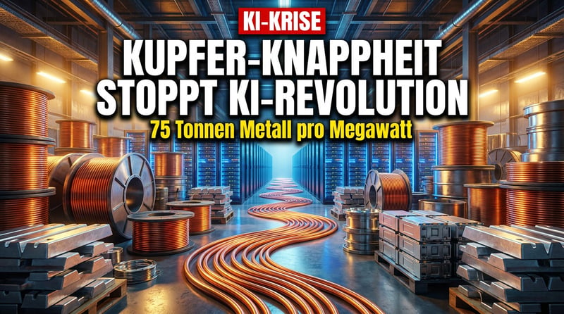 Der digitale Goldrausch frisst Metall: Warum die KI-Revolution an der Kupferknappheit scheitern könnte