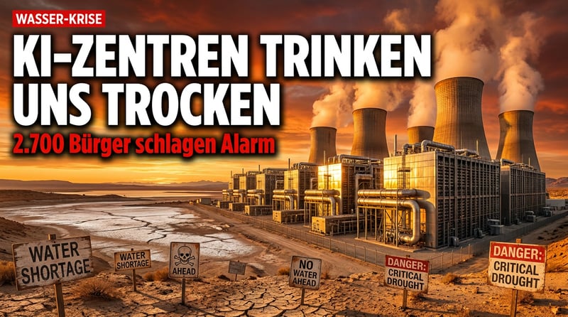 Der durstige Goldrausch der Tech-Giganten: Wenn KI-Rechenzentren ganze Regionen austrocknen