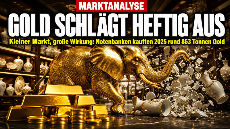 Der Elefant im Porzellanladen: Warum Gold so heftig ausschlagen kann