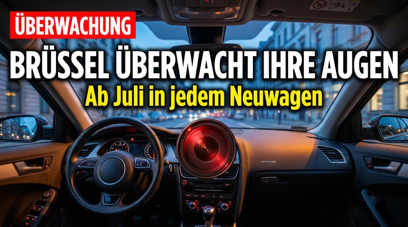 Der gläserne Autofahrer: Wie Brüssel jetzt Ihre Augenbewegungen überwacht