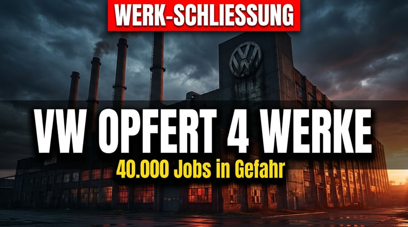 Der große Ausverkauf: Volkswagen will vier Werke opfern – und Deutschland schaut tatenlos zu