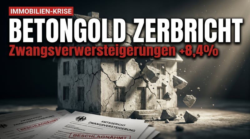 Der große Immobilien-Kater: Zwangsversteigerungen schnellen in die Höhe – der Traum vom Betongold zerbröselt