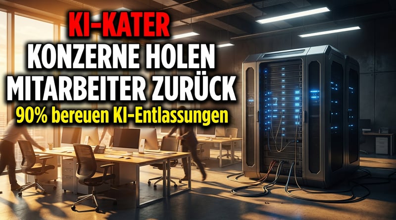 Der große KI-Kater: Warum Konzerne ihre entlassenen Mitarbeiter reumütig zurückholen