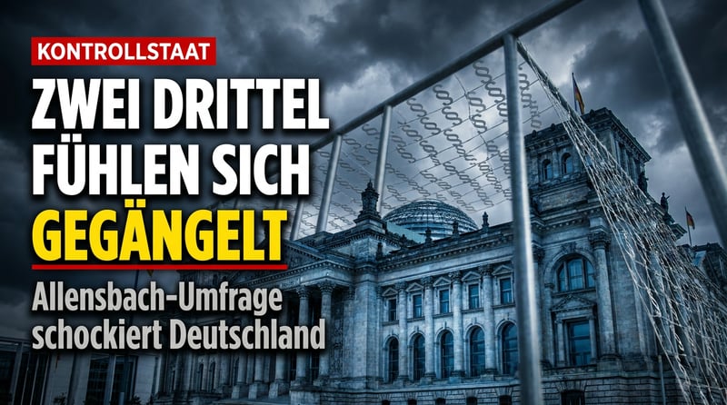 Der Kontrollstaat wächst: Zwei Drittel der Deutschen fühlen sich vom Staat gegängelt