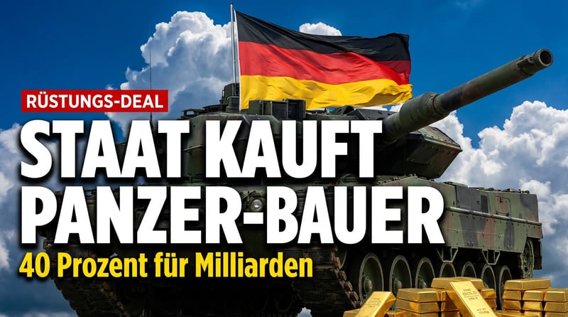 Der Staat greift nach dem Leopard: Berlin steigt mit 40 Prozent beim Panzerbauer KNDS ein