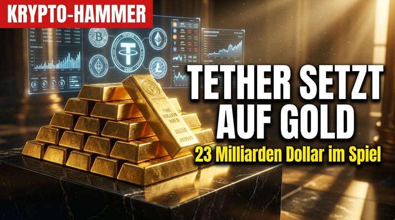 Der Stablecoin-Gigant setzt auf Gold: Tether verwandelt 23 Milliarden Dollar in Kreditkapital