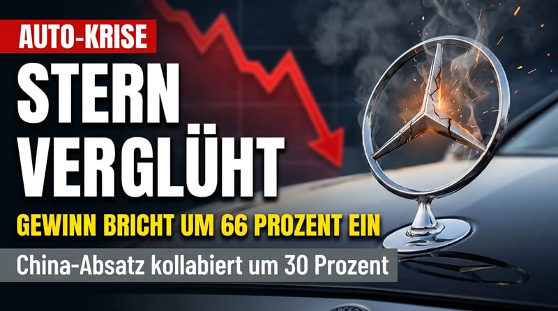 Der Stern verglüht: Mercedes bricht im Kerngeschäft um 66 Prozent ein – und feiert sich für ein Quartalsplus