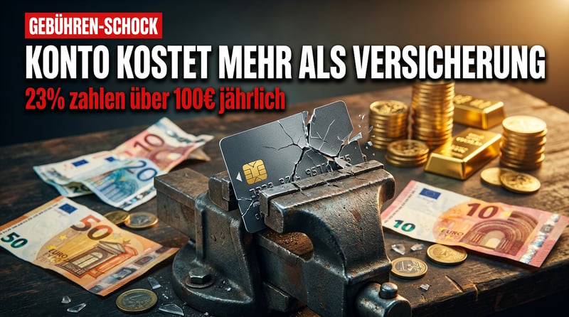 Der teure Preis fürs eigene Geld: Wenn das Girokonto mehr kostet als so manche Versicherung