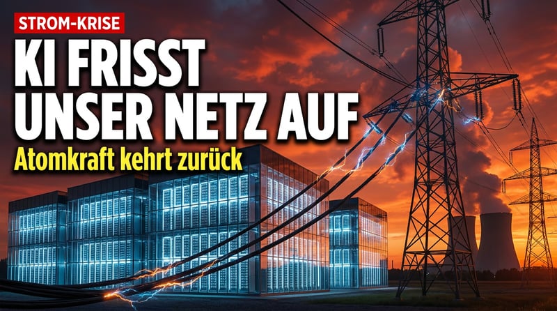 Der unstillbare Stromhunger der KI: Wie Künstliche Intelligenz unsere Netze in die Knie zwingt – und die Atomkraft zurückholt