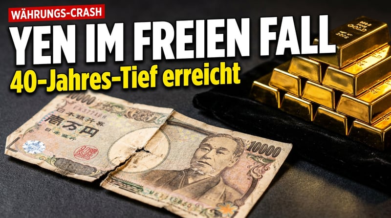 Der Yen im freien Fall: Japans Währung taumelt auf 40-Jahres-Tief – und offenbart das wahre Gesicht der Geldpolitik