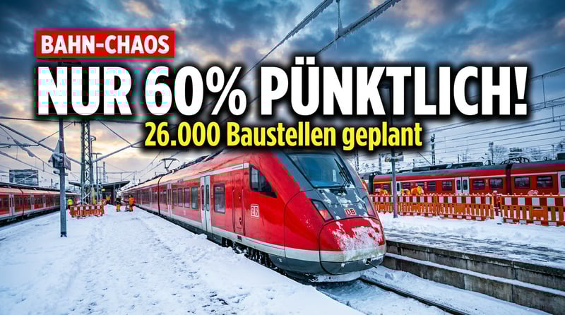 Deutsche Bahn: 60 Prozent Pünktlichkeit als ambitioniertes Ziel – oder blanker Hohn?