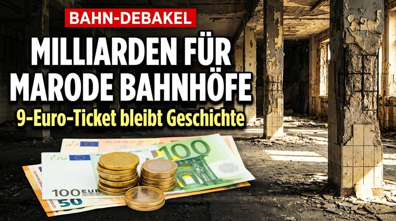 Deutsche Bahn erteilt Billig-Ticket eine Absage – doch Milliarden fließen in marode Bahnhöfe