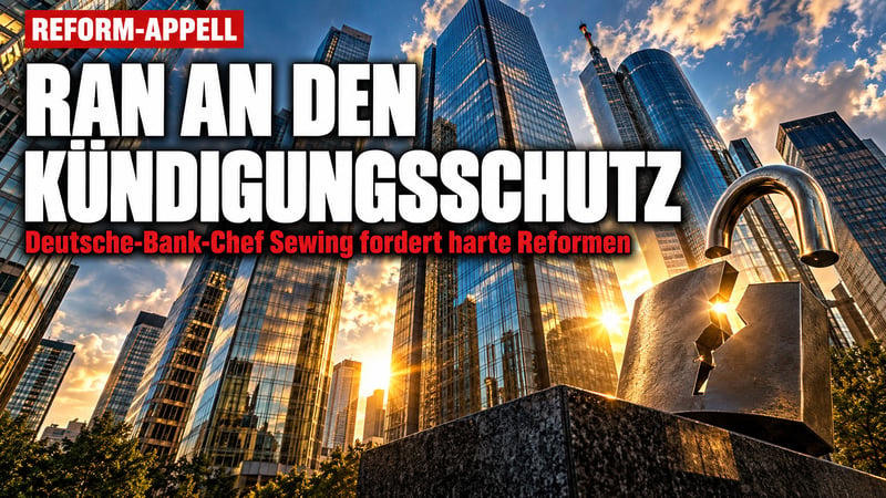 Deutsche-Bank-Chef rüttelt Merz wach: Ran an den Kündigungsschutz!