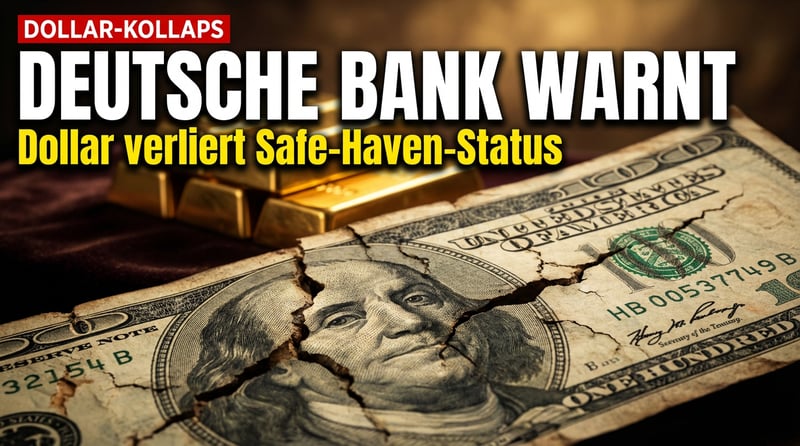 Deutsche Bank schlägt Alarm: Der Dollar verliert seinen Status als sicherer Hafen