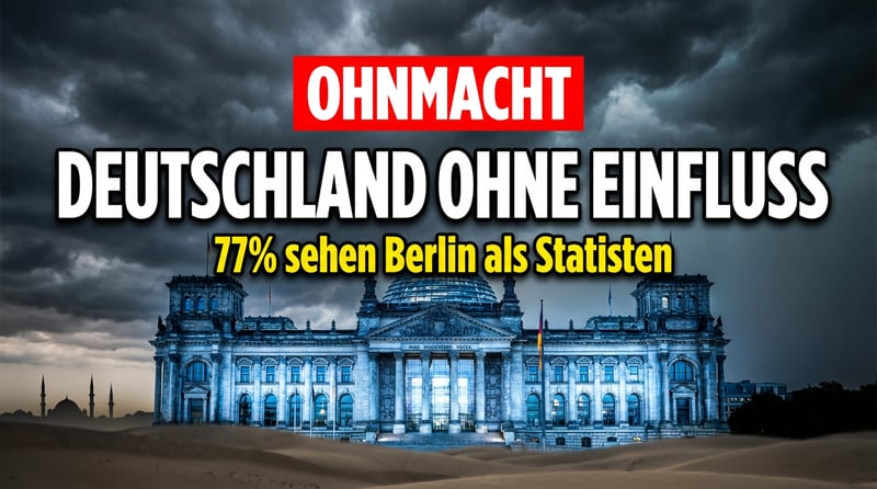 Deutsche Ohnmacht im Nahen Osten: Bürger attestieren Berlin diplomatische Bedeutungslosigkeit