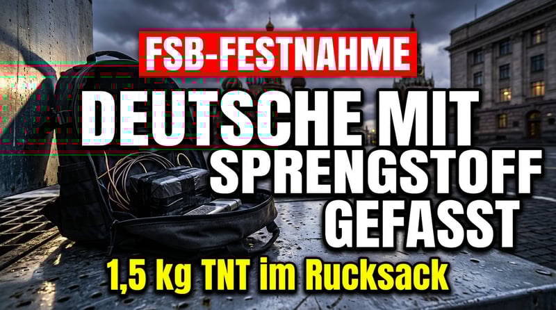 Deutsche Staatsbürgerin in Russland festgenommen – FSB behauptet Anschlagsplan mit Sprengstoff im Rucksack