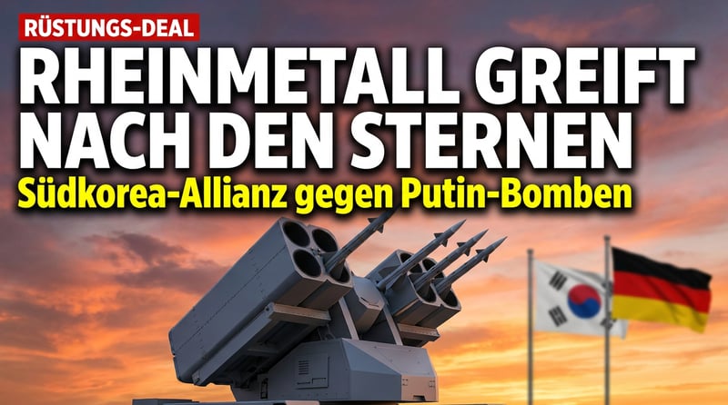 Deutsche Waffenschmiede setzt auf Südkorea: Rheinmetall greift bei der Luftverteidigung nach den Sternen
