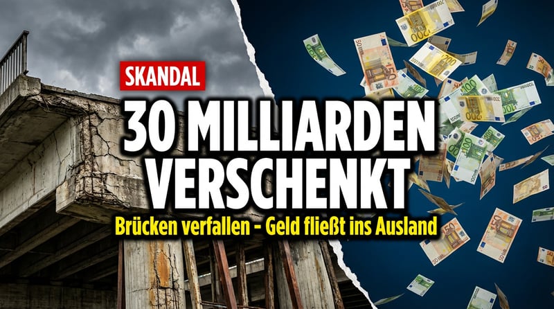 Deutschland als Weltmeister der Freigiebigkeit: Fast 30 Milliarden Dollar für Entwicklungshilfe – während die eigene Infrastruktur zerfällt