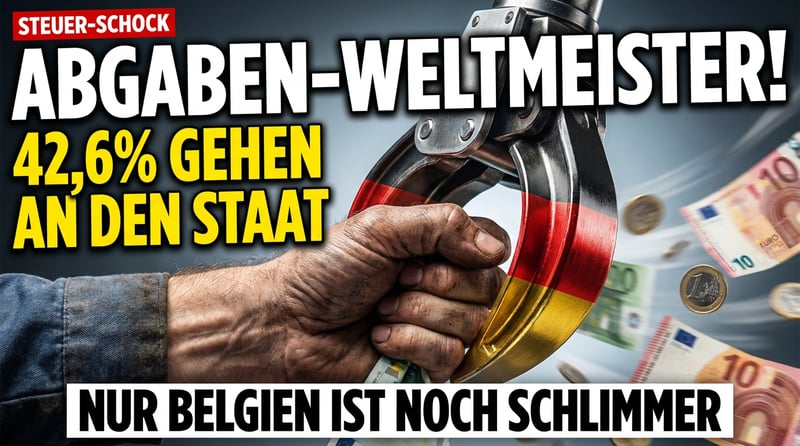Deutschland, das Land der Abgaben-Weltmeister: Nur Belgien greift dem Arbeiter noch tiefer in die Tasche